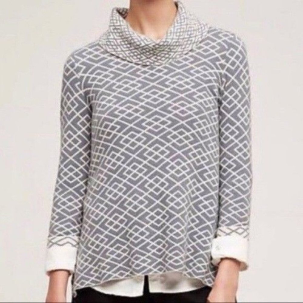 Anthro Moth Cowl Neck Sweater S